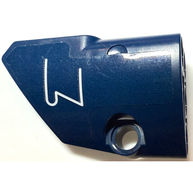 dark blue technic panel fairing 1 small smooth short side a with white ships bulbous bow outline pattern sticker - set 42064