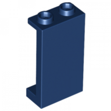 dark blue panel 1 x 2 x 3 with side supports - hollow studs