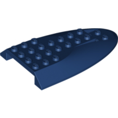 dark blue aircraft fuselage aft section curved top 6 x 10