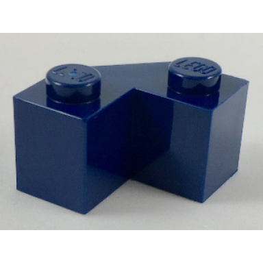 dark blue brick modified facet 2 x 2
