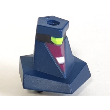 dark blue large figure head modified ben 10 chromastone with dark purple face pattern