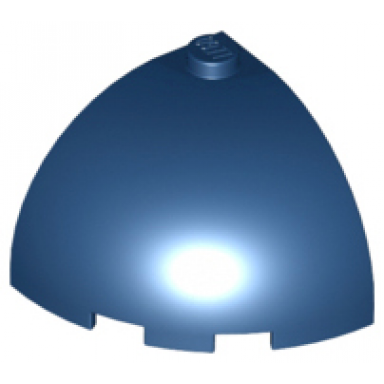 dark blue brick round corner 3 x 3 x 2 dome top