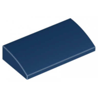 dark blue slope curved 2 x 4 x 2 3 with bottom tubes