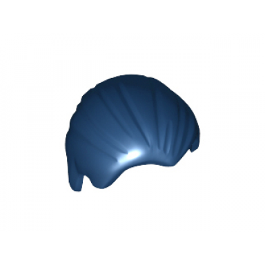dark blue minifigure hair combed front to rear