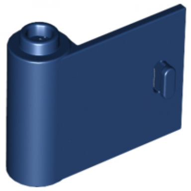 dark blue door 1 x 3 x 2 left - open between top and bottom hinge