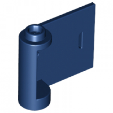 dark blue door 1 x 3 x 2 right - open between top and bottom hinge