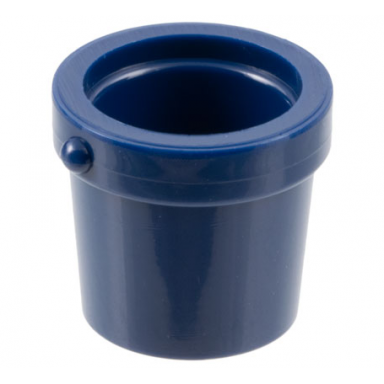 dark blue minifigure utensil bucket 1 x 1 x 1 tapered with handle holders