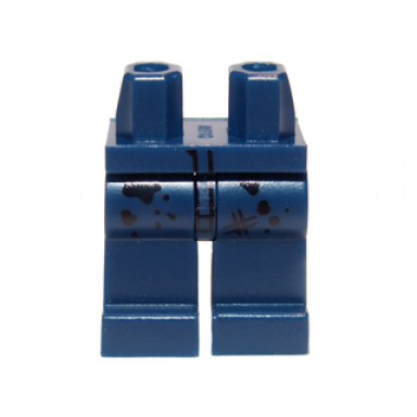 dark blue hips and legs with dirt stains spots pattern