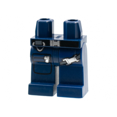 dark blue hips and legs with gunbelt and zippered pocket pattern