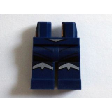 dark blue hips and legs with black and silver markings pattern wonder woman