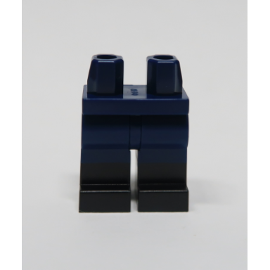 dark blue hips and legs with molded black lower legs boots pattern
