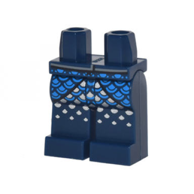 dark blue hips and legs with armor with blue and white waves pattern