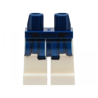 dark blue hips and white legs with dark blue bogu loincloth pattern