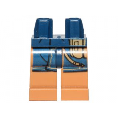 dark blue hips and medium nougat legs with sw dark blue coat and tan bag pattern cassian andor