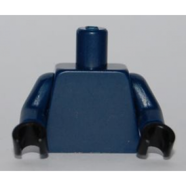 dark blue torso plain dark blue arms black hands