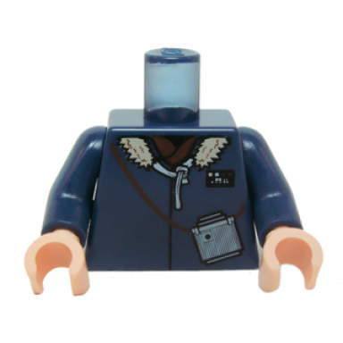 dark blue torso sw jacket with collar and monocular pattern han solo dark blue arms light nougat hands