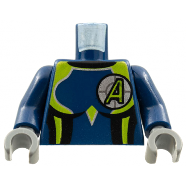 dark blue torso agents uniform female dark blue arms pattern dark bluish gray hands