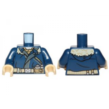 dark blue torso sw coat dark tan shirt belt with utility pockets pattern cassian andor dark blue arms tan hands