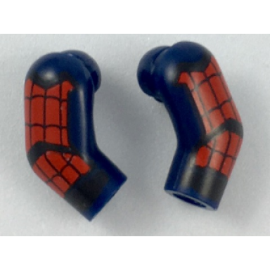 dark blue arm matching left and right pair with black and red webbing chevron pattern
