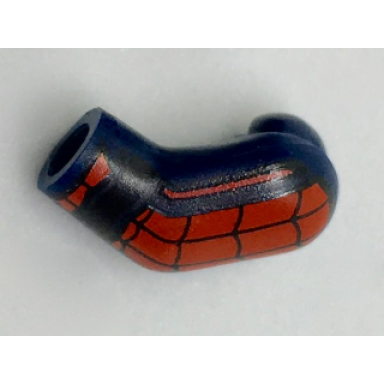 dark blue arm left with black and red webbing pattern