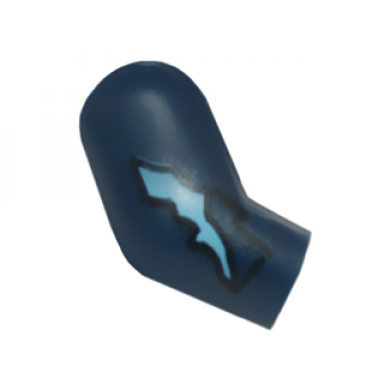 dark blue arm right with torn sleeve pattern
