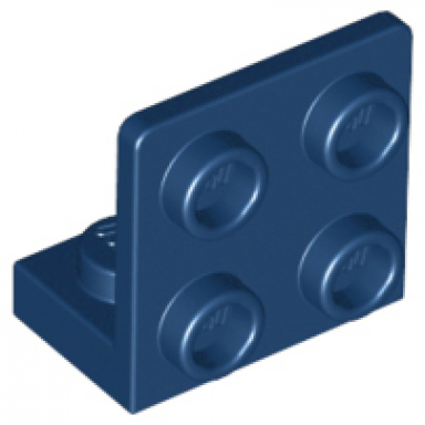 dark blue bracket 1 x 2 - 2 x 2 inverted