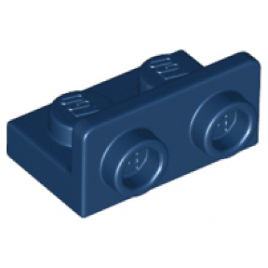 dark blue bracket 1 x 2 - 1 x 2 inverted