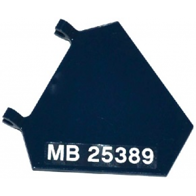 dark blue flag 5 x 6 hexagonal with mb 25389 pattern model right side sticker - set 76032