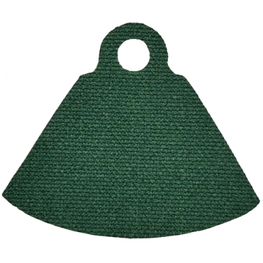 dark green minifigure cape cloth stepped shoulders with single top hole - spongy stretchable fabric