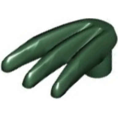 dark green minifigure weapon bladed claw spread