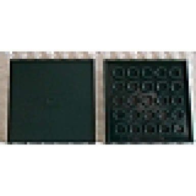 dark green tile 6 x 6 with bottom tubes
