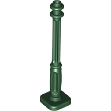 dark green support 2 x 2 x 7 lamp post 4 base flutes