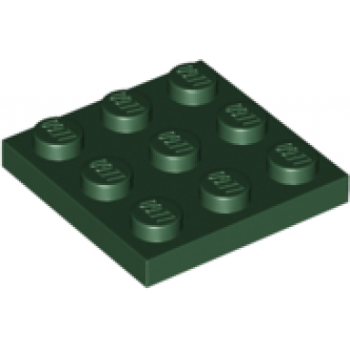 dark green plate 3 x 3