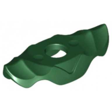 dark green minifigure armor shoulder pads with ridges