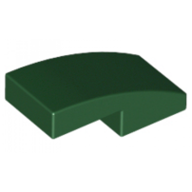 dark green slope curved 2 x 1 x 2 3