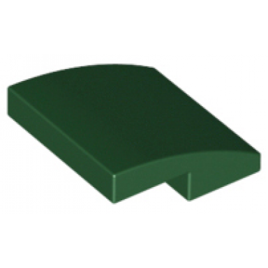 dark green slope curved 2 x 2 x 2 3