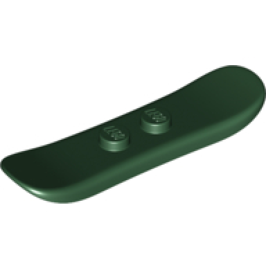 dark green minifigure utensil snowboard small