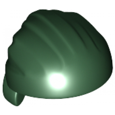 dark green minifigure headgear hat cloth wrap bandana with double tail in back