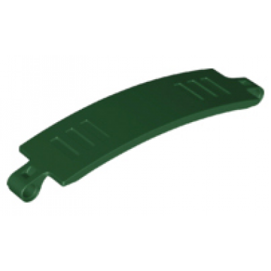 dark green technic panel curved 3 x 13