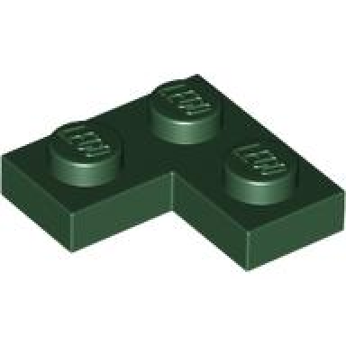 dark green plate 2 x 2 corner