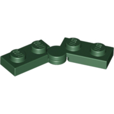 dark green hinge plate 1 x 4 swivel 2429 2430