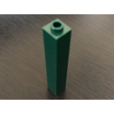 dark green brick 1 x 1 x 5 - hollow stud