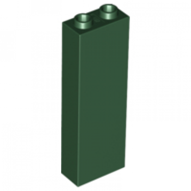 dark green brick 1 x 2 x 5