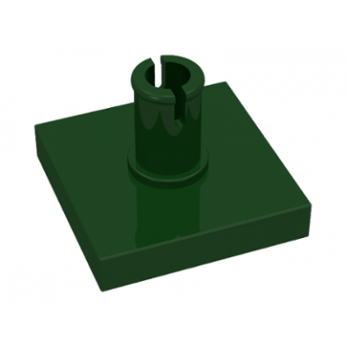 dark green tile modified 2 x 2 with pin