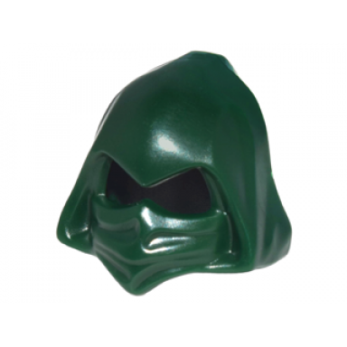dark green minifigure headgear hood cowl pointed with eye holes