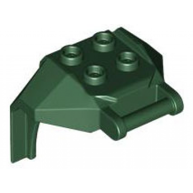 dark green large figure armor chest with 4 studs and bar handle