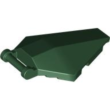 dark green windscreen 6 x 4 x 1 hexagonal with bar handle