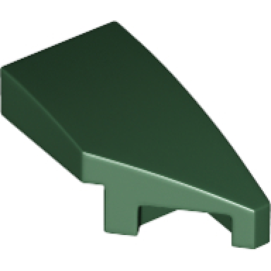 dark green wedge 2 x 1 x 2 3 right