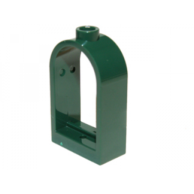 dark green window 1 x 2 x 2 2 3 with rounded top