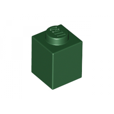 dark green brick 1 x 1